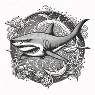 shark tattoo design idea