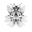Ladybug tattoo design idea