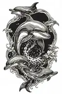 dolphin tattoo design idea