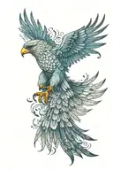hawk tattoo design idea