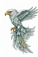hawk tattoo design idea