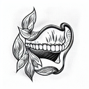 One Tooth tattoo design idea