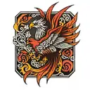 phoenix tattoo design idea