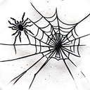 Spider Web tattoo design idea