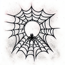 Spider Web tattoo design idea