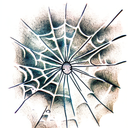 Spider Web tattoo design idea