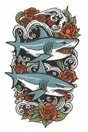 shark tattoo design idea