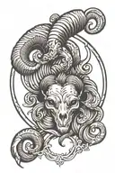 aries tattoo design idea