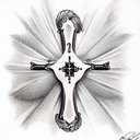 Christian Cross tattoo design idea