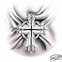 Christian Cross tattoo design idea