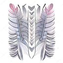 Feather tattoo design idea