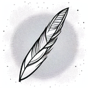 Feather tattoo design idea
