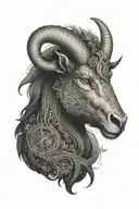 capricorn tattoo design idea