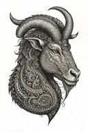 capricorn tattoo design idea