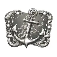 anchor tattoo design idea
