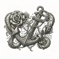 anchor tattoo design idea