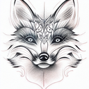 Fox tattoo design idea