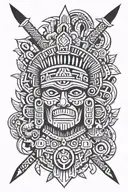 aztec tattoo design idea