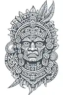 aztec tattoo design idea