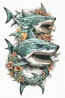 shark tattoo design idea