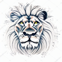 Lion tattoo design idea