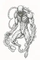 venom tattoo design idea