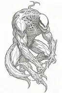 venom tattoo design idea