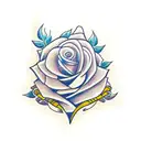 Flower tattoo design idea