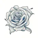 Flower tattoo design idea