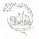 Chicago Skylines tattoo design idea