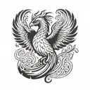phoenix tattoo design idea