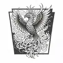 phoenix tattoo design idea