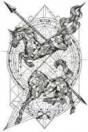 sagittarius tattoo design idea