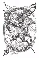 sagittarius tattoo design idea