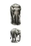 elephant tattoo design idea
