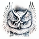 Owl tattoo design idea