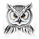 Owl tattoo design idea