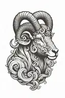 aries tattoo design idea