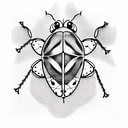 Ladybug tattoo design idea