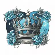 crown tattoo design idea