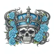 crown tattoo design idea