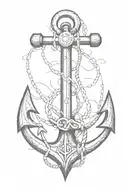 anchor tattoo design idea