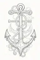 anchor tattoo design idea