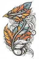 feather tattoo design idea