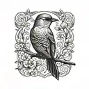 bird tattoo design idea