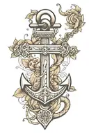 anchor tattoo design idea