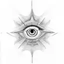 Evil Eye tattoo design idea
