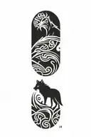 wolf tattoo design idea