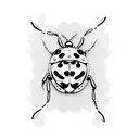 Ladybug tattoo design idea