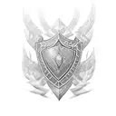 Shield tattoo design idea